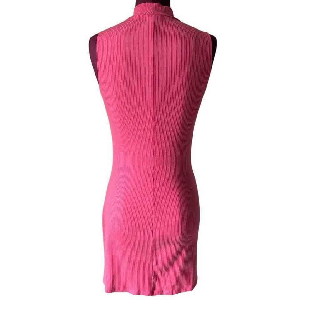 Reformation Skylar Knit Mini Dress size M Pink Sleeveless - Picture 3 of 8